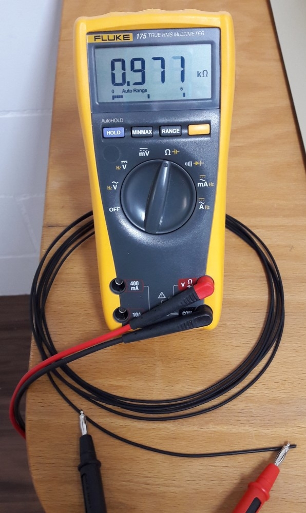 Widerstandsmessung an Conductive Filament