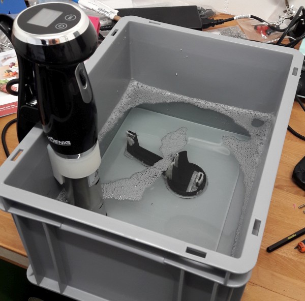 Sous-vide Gareinsatz montiert