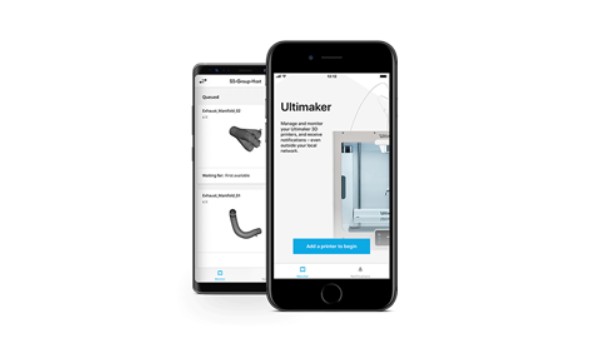Ultimaker App auf Smartphone