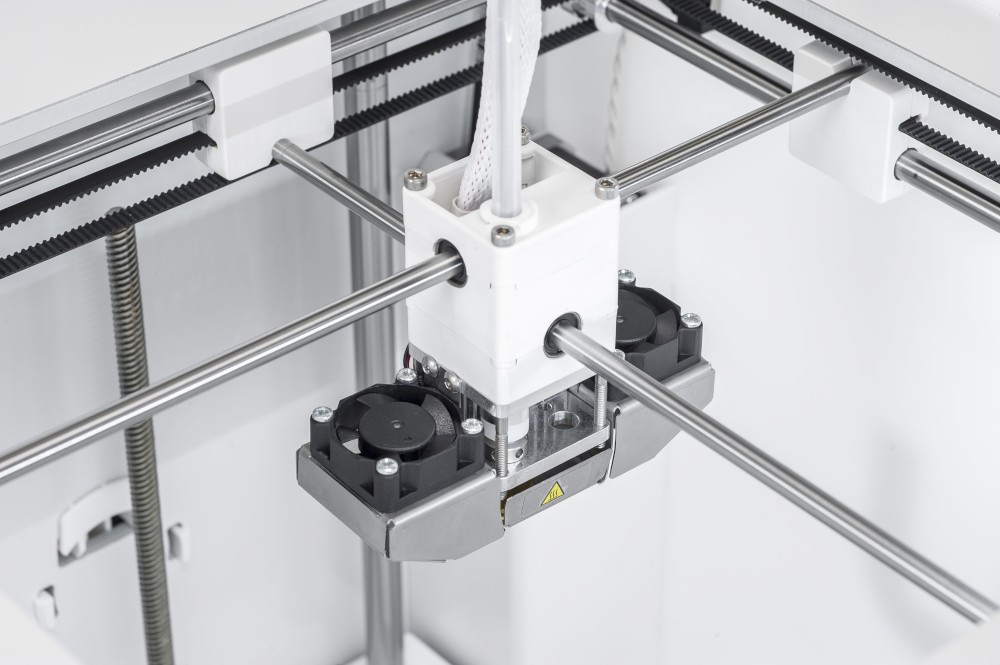 Der Druckkopf des Ultimaker Zwei Plus Connect