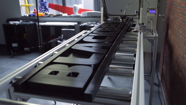 Blackbelt Logo auf einem Blackbelt 3D Drucker