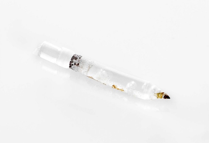 Cold Pull Spitze mit verkohltem Material